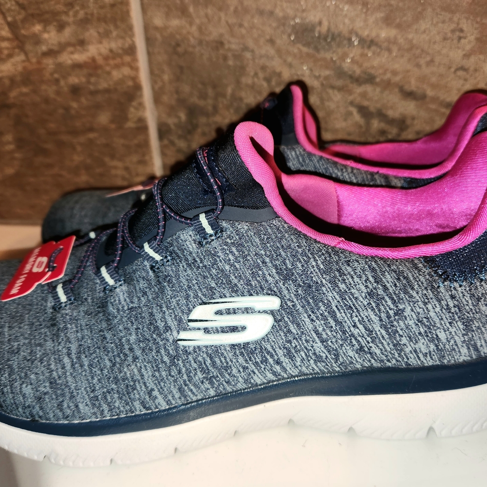 Skechers Blue and Pink Sneakers